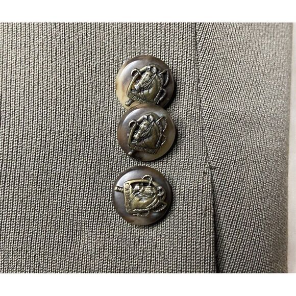 Vintage Lauren Ralph Lauren‎ Equestrian Blazer Womens 4 Horse Buttons Wool USA - Picture 8 of 15